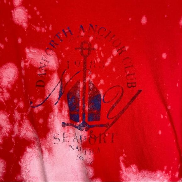 Custom Bleached Nautica T-shirt XXL - Picture 3 of 5
